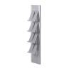 Farbe: Silber Aluminium Prospektständer Wand (Set) - 1