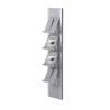 Farbe: Silber Aluminium Prospektständer Wand (Set) - 0
