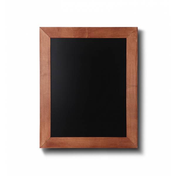 Kreidetafel Holz, flacher Rahmen, teak, 30x40