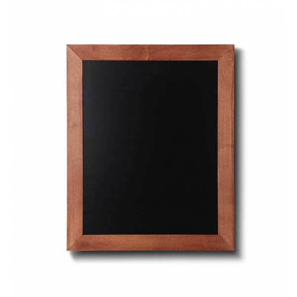 Kreidetafel Holz, flacher Rahmen, teak, 40x50