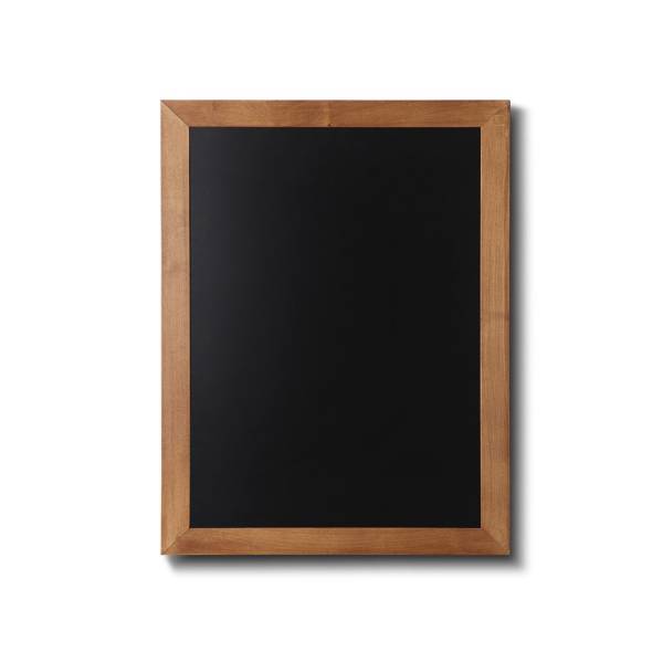 Kreidetafel Holz, flacher Rahmen, teak, 50x60