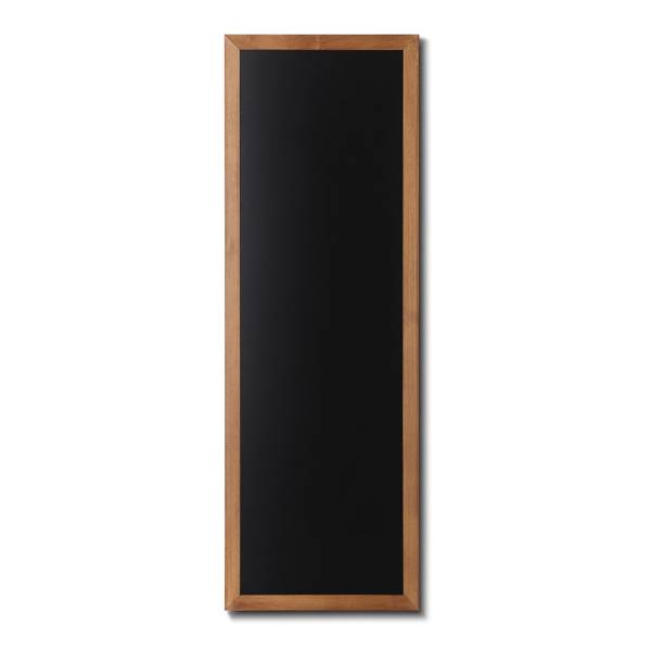 Kreidetafel Holz, flacher Rahmen, teak, 56x150