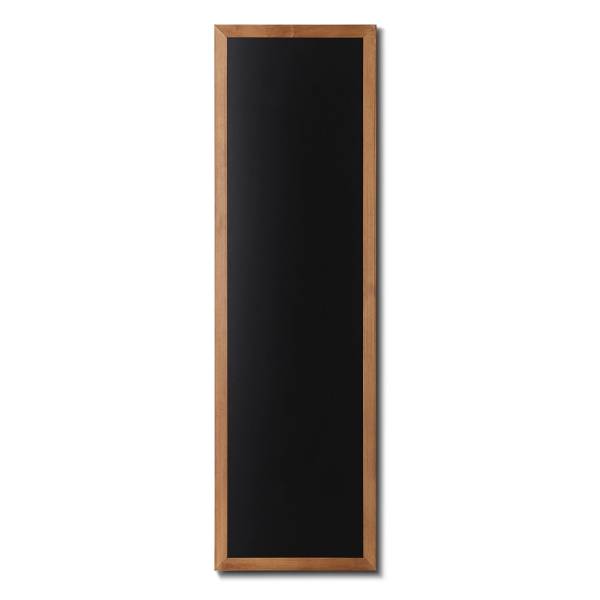 Kreidetafel Holz, flacher Rahmen, teak, 56x170