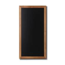 Kreidetafel Holz, flacher Rahmen, teak, 56x100