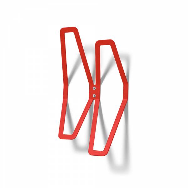 Garderobe Design Wand rot