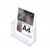 4 × 1/3 A4 Spritzguss-Prospekthalter Tisch/Wand - 9