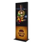 Digitale Spannstoff Infostele Mit 55" Samsung-Bildschirm