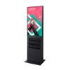 Smart Line Digitale Infostele Regal 6 x A4 Mit 43" Samsung-Bildschirm Und Touchscreen Schwarz - 0