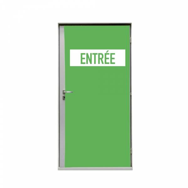 Türtapete 80 cm Eingang Grün Französisch