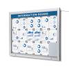 Outdoor Lockable Notice Board LED Topcard - 2