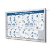 Outdoor Lockable Notice Board LED Topcard - 5