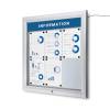 Outdoor Lockable Notice Board LED Topcard - 0