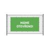 Fence Banner Standard Design Open - 1