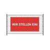 Zaun-Banner 200 x 100 cm Wir Stellen Ein Deutsch Gelb - 7