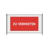 Zaun-Banner 300 x 140 cm Zu Vermieten Englisch Rot - 3