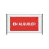 Zaun-Banner 200 x 100 cm Zu Vermieten Englisch Rot - 5