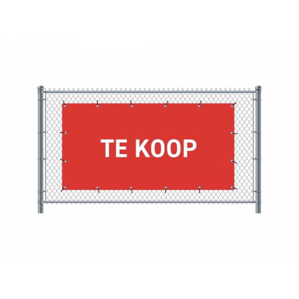 Zaun-Banner 300 x 140 cm Zu Verkaufen Holländisch Rot