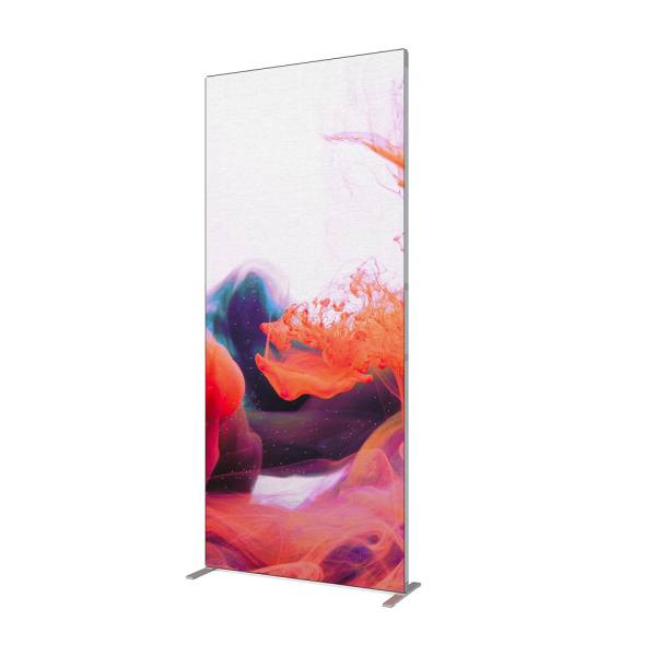 FlexFrame Wand 100 x 230 cm Silber (incl. Extension Set 30 cm)