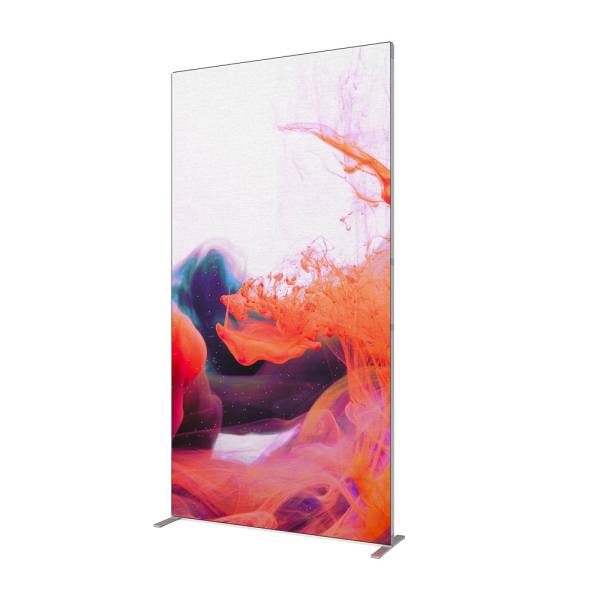 FlexFrame Wand 120 x 230 cm Silber (incl. Extension Set 30 cm)