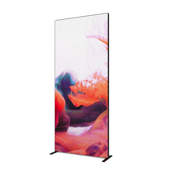 FlexFrame Wand 100 x 230 cm Schwarz (incl. Extension Set 30 cm)