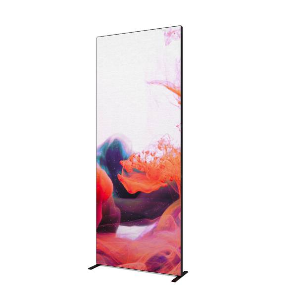 FlexFrame Wand 100 x 250 cm Schwarz (incl. Extension Set 50 cm)