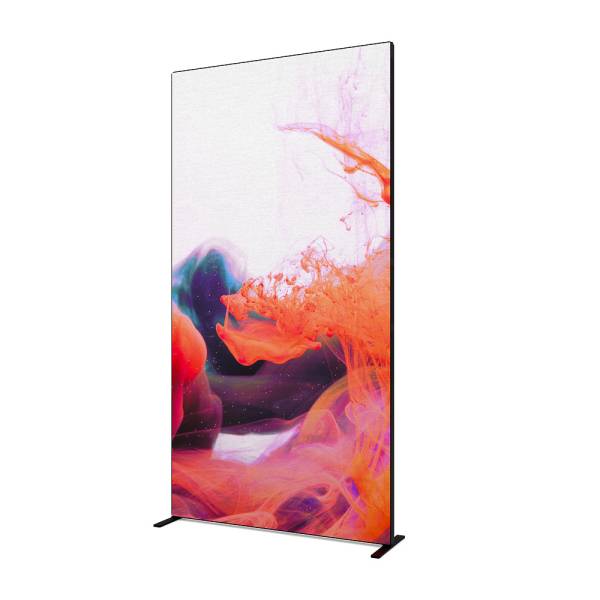 FlexFrame Wand 120 x 230 cm Schwarz (incl. Extension Set 30 cm)