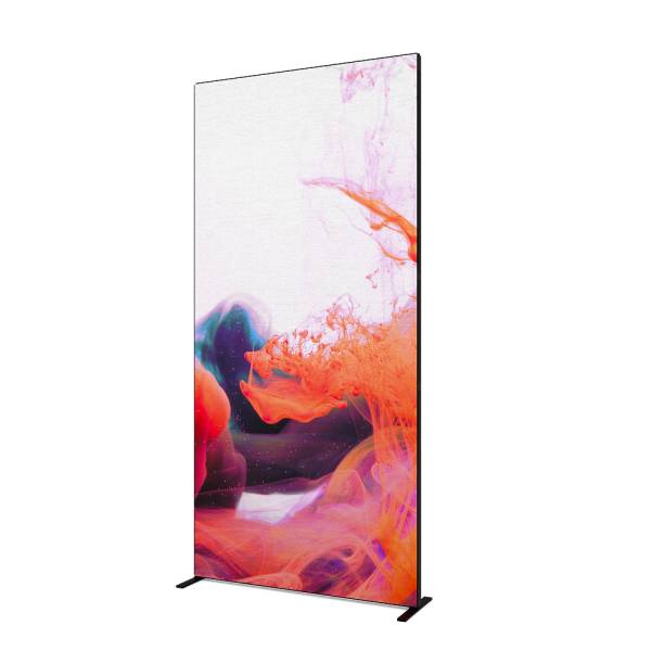 FlexFrame Wand 120 x 250 cm Schwarz (incl. Extension Set 50 cm)