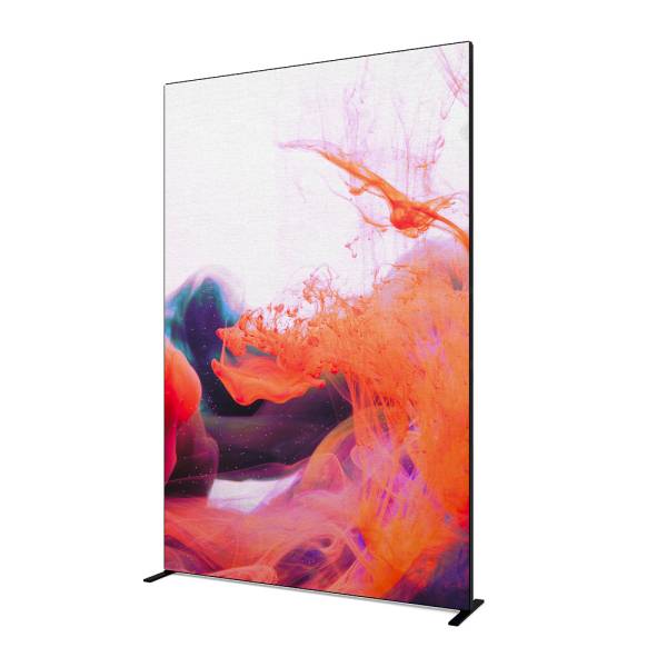 FlexFrame Wand 150 x 230 cm Schwarz (incl. Extension Set 30 cm)