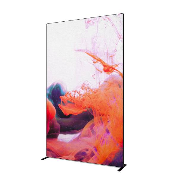 FlexFrame Wand 150 x 250 cm Schwarz (incl. Extension Set 50 cm)