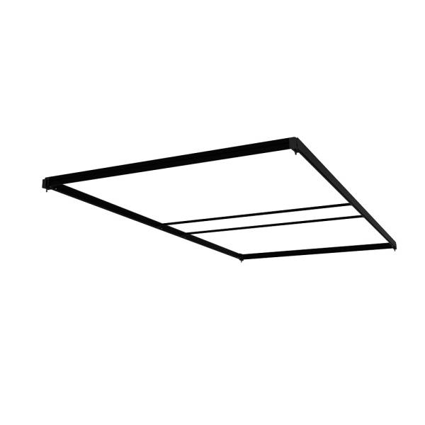 FlexFrame Dach 120 x 230 cm Silber (incl. Extension Set 30 cm)