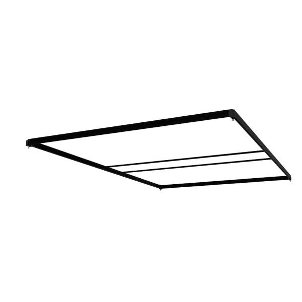 FlexFrame Dach 150 x 230 cm Silber (incl. Extension Set 30 cm)