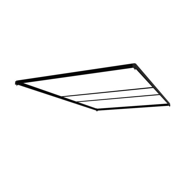 FlexFrame Dach 150 x 250 cm Schwarz (incl. Extension Set 50 cm)