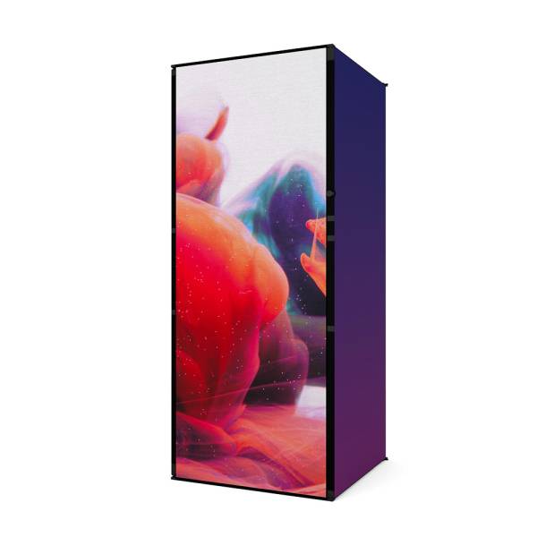 FlexFrame Opbergruimteset 98 x 250 cm Schwarz  (incl. Extension Set 50 cm)