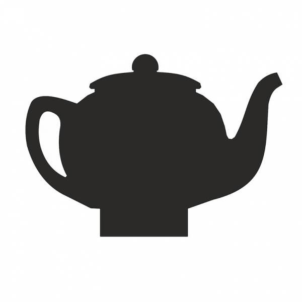 Kreidetafel-Aufsteller Tee Lounge