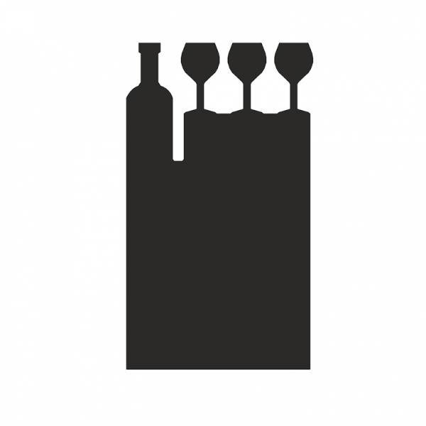 Kreidetafel-Aufsteller Wein Bar
