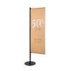 Indoor Sail Sign Pole Graphic - 1