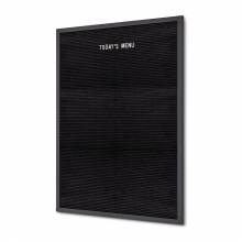 Letterboard Schwarz 60 x 80 cm, schwarzer Rahmen