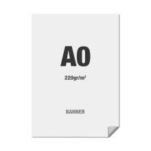 Premium Banner No-curl PP Folie 220g/m2, matte Oberfläche, A0 (841x1189mm)