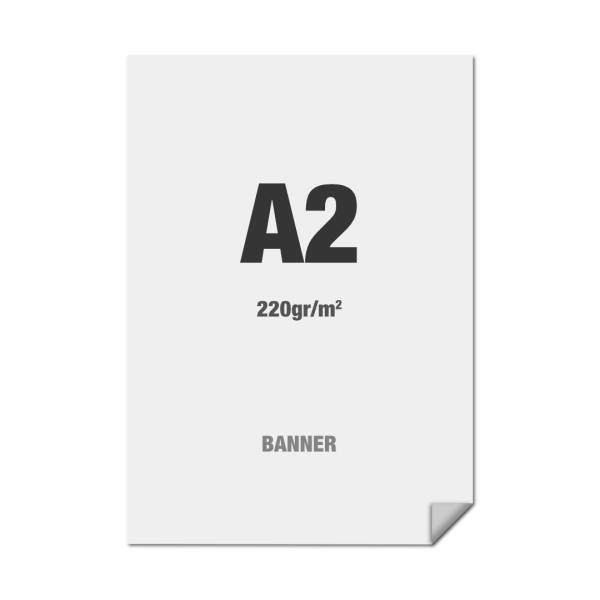 Premium Banner No-curl PP Folie 220g/m2, matte Oberfläche, A2 (420x594mm)