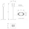 Brochure Holder Multi Steel Base - 1