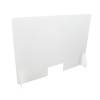 Schutzwand transparent BASIC 100x75 cm stehend - 0