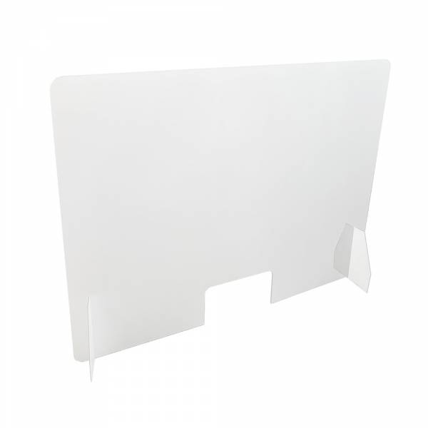 Schutzwand transparent BASIC 100x75 cm stehend