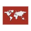 Tischsets Weltkarte Rot - 3