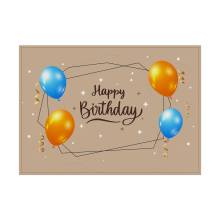 Tischsets Geburtstag Beige