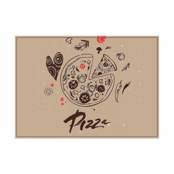 Tischsets Pizza Abstrakt