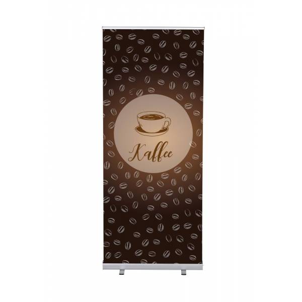 Roll-Banner Budget 85 Komplettset Kaffee Deutsch