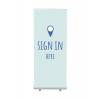 Roll-Banner Budget 85 Komplettset Hier Anmelden Blau Spanisch - 5