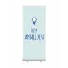 Roll-Banner Budget 85 Komplettset Hier Anmelden Grau Englisch - 7