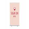 Roll-Banner Budget 85 Komplettset Hier Anmelden Grau Englisch - 9