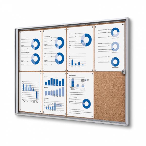Schaukasten Innen Economy Kork (8xA4)